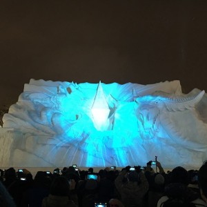 札幌雪まつり2018プロジェクションマッピング見てきたよ!全観覧の所要時間